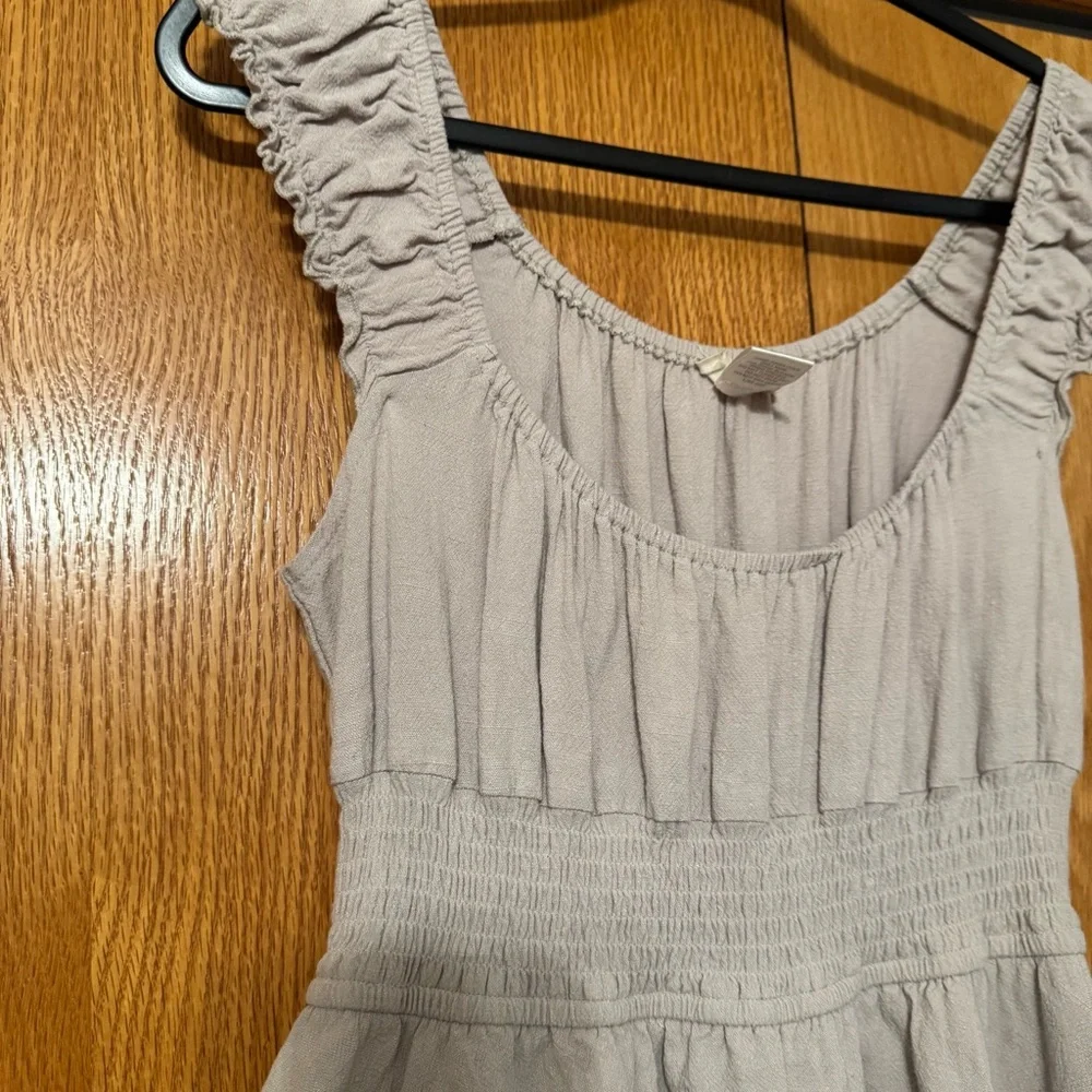 Altard state Sleeveless Ruffled romper in beige - Picture 5 of 6